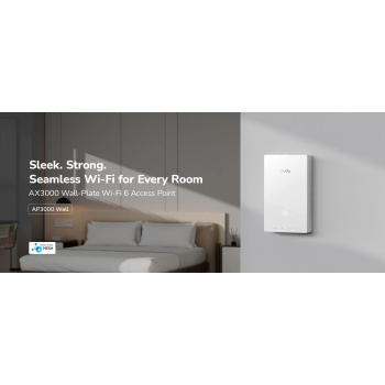 PUNKT DOSTĘPOWY AP3000 WALL Wi-Fi 6 2.4 GHz 5 GHz 574 Mb/s + 2402 Mb/s CUDY